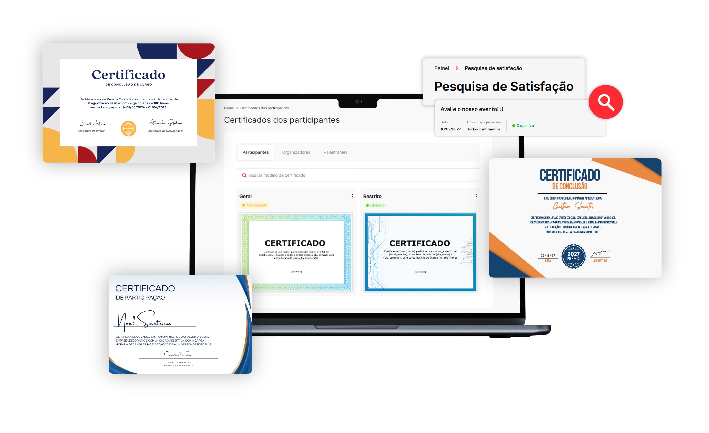 Modelos de certificados Doity