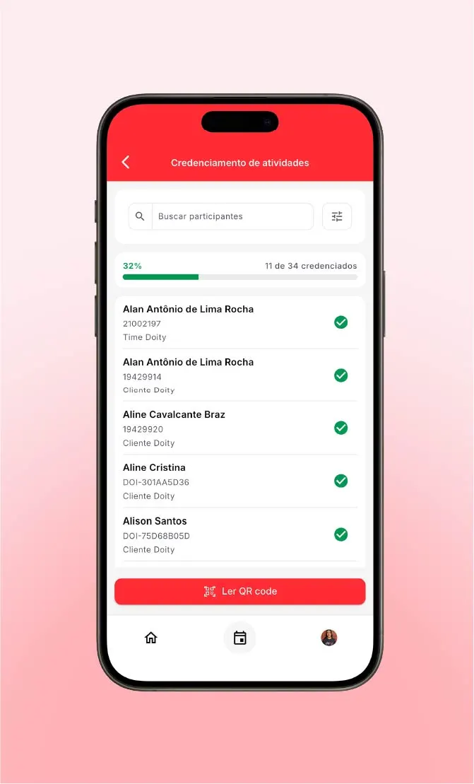 Check-in confirmado no smartphone