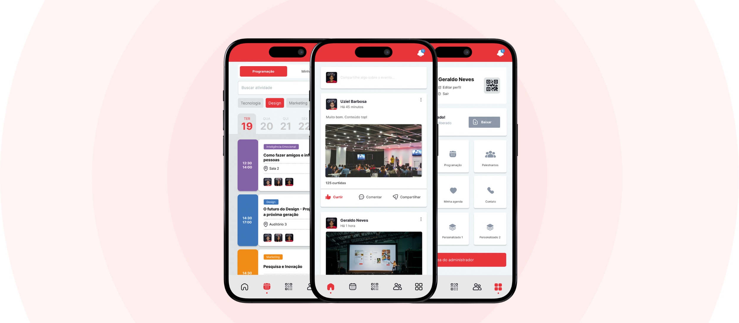 Aplicativos exclusivos com identidades diferentes